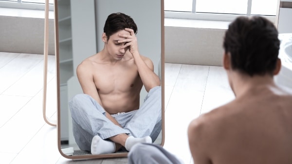 man sad mirror 1